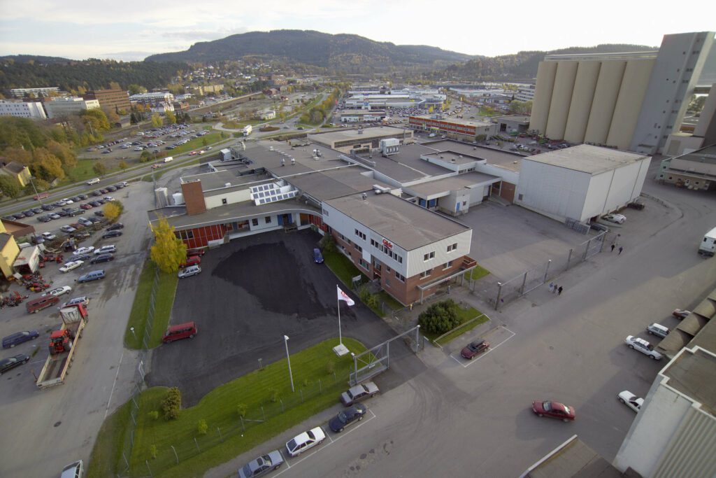 Norturas anlegg på Steinkjer. Foto: Privat