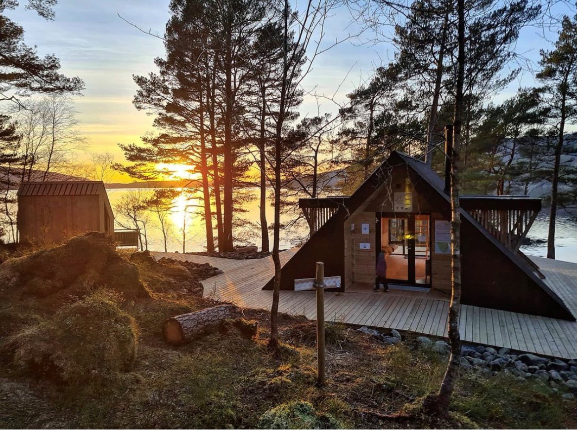 Dagsturhytta Fjordblikk i Masjorden kommune i Vestland fylke. Foto: Gro Serine Baarøy