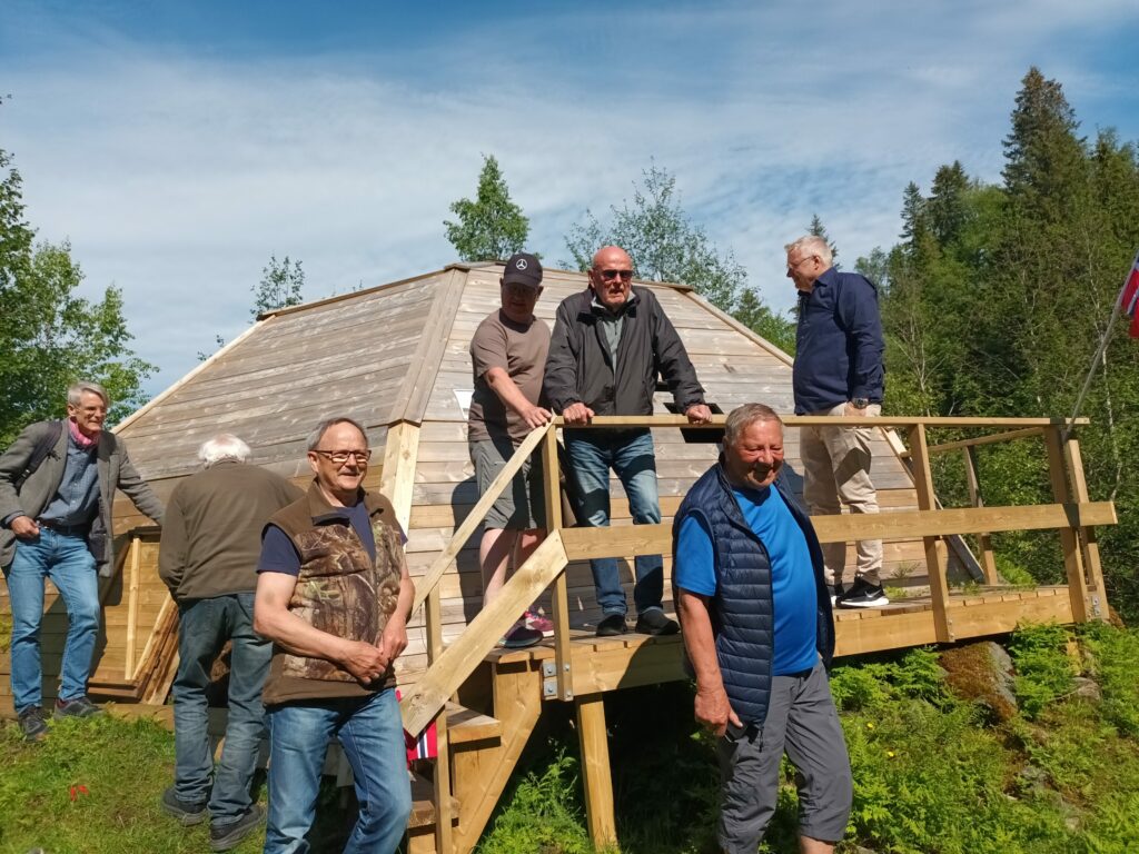 F.v: Johan Fredrik Urnes, Odd Bjørkli, Kristian Rolstad, Frank Fuglem, Rolf Harry Korstad, Øivind Haagensatad og Eugen G. Sørmo. Foto: Brit Bjørkli