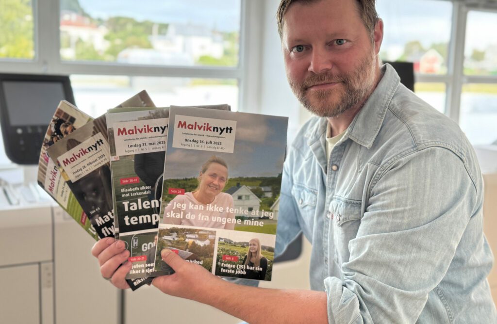 Daglig leder i Malviknytt og adm. direktør i Tvisyn Media, Robin Røkke. Foto: Kristoffer Oftedal